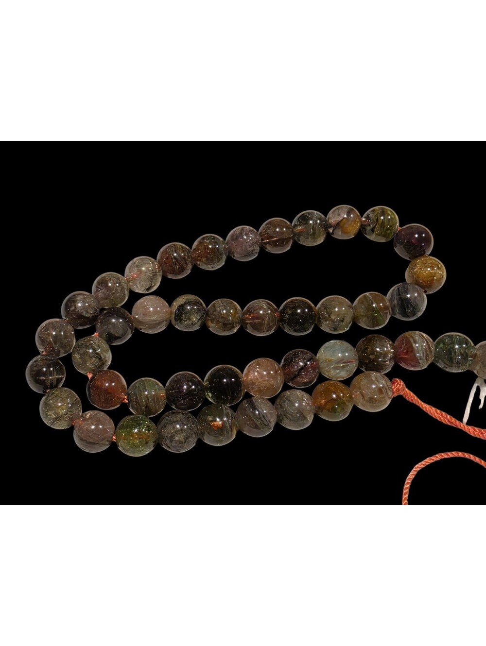 Natural Mixed Multi Color Tourmaline Round Beads Strand 9mm Grade AA 56g